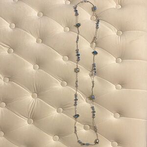 Elegant Blue and Silver Necklace